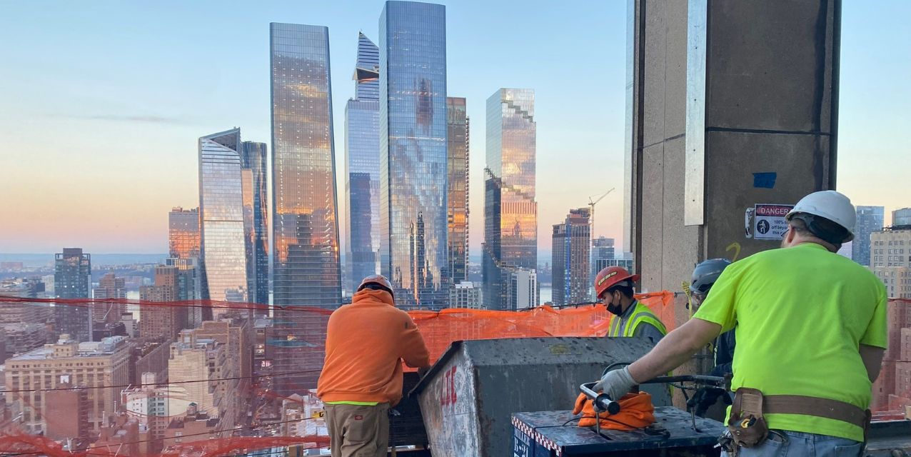 Image of work being completed Penn District