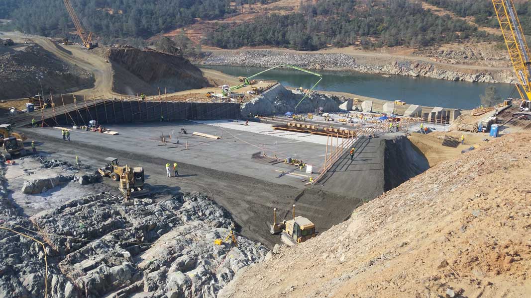 Oroville Dam Spillway recovery geotechnical services