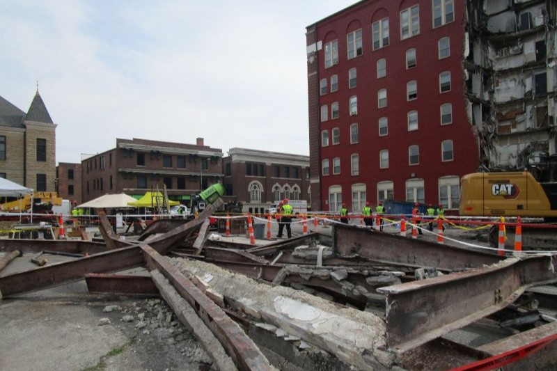 the davenport building collapse, iowa
