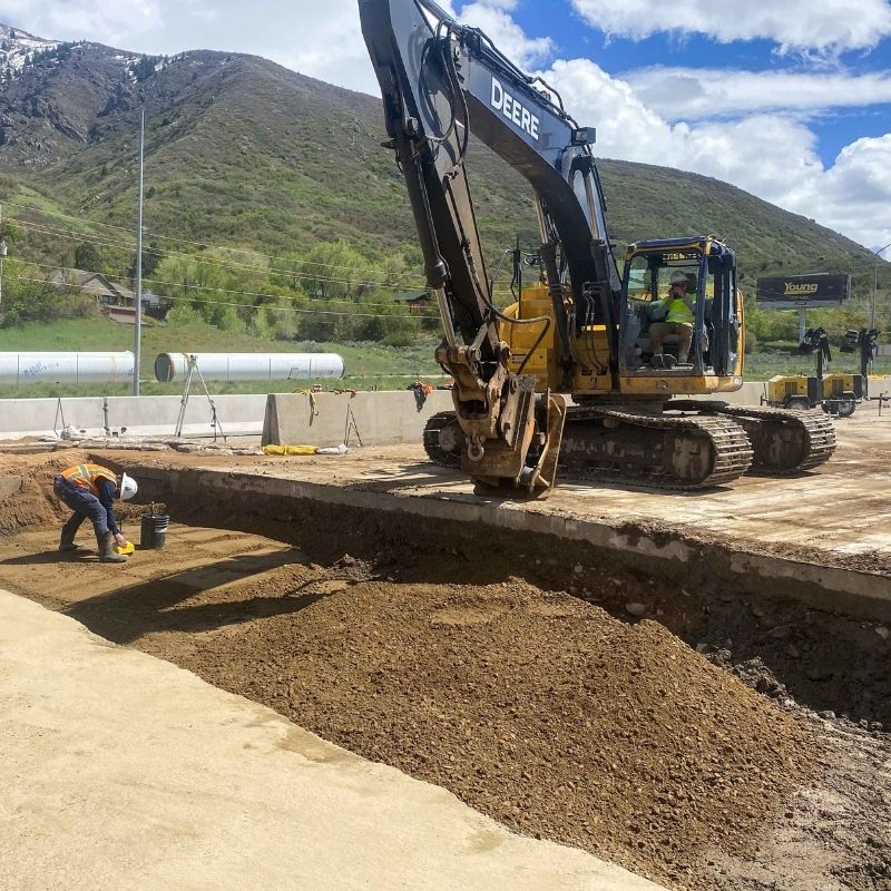davis aqueduct pipeline construction materials testing