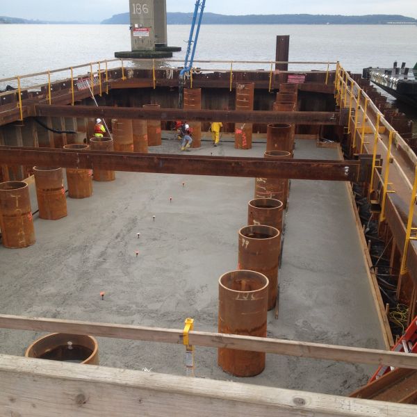 concrete testing for mario cuomo bridge in new york