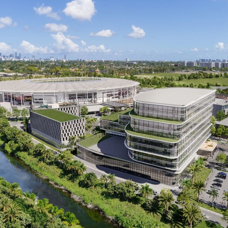 Overview of hotel in Miami Freedom Park 