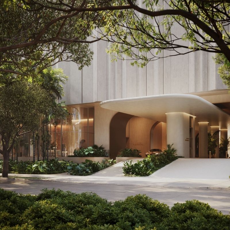 Entrance at 1428 Brickell Avenue building 