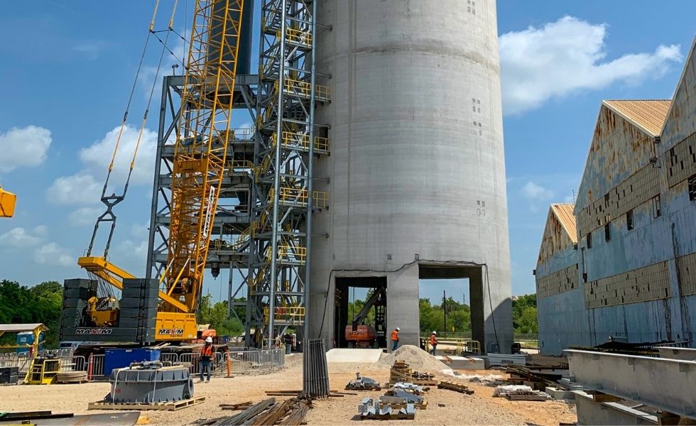 Clinton Terminal Concrete Silo Slip