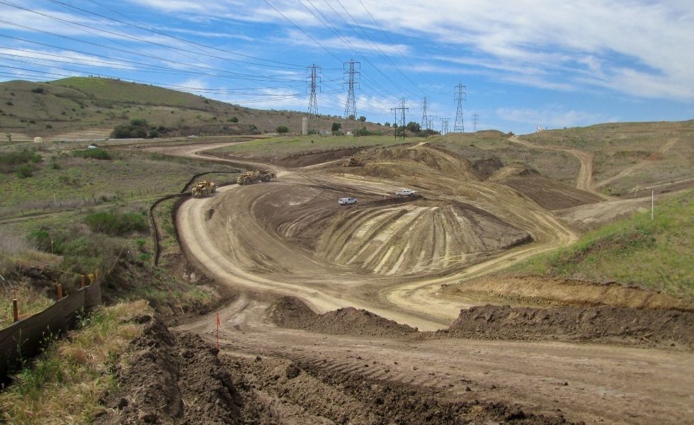 grading and soil stabilization construction site
