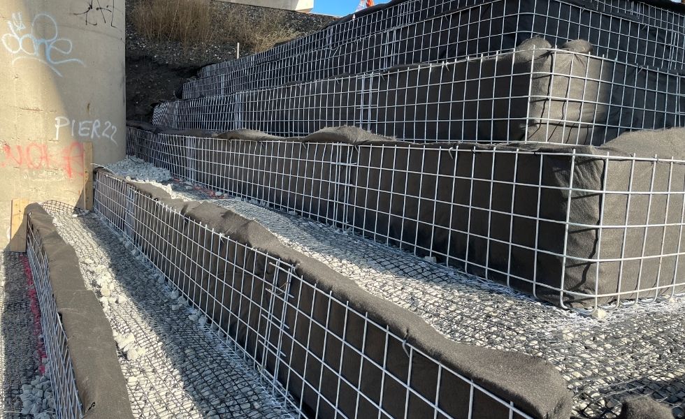 retaining wall system concrete infrastructure