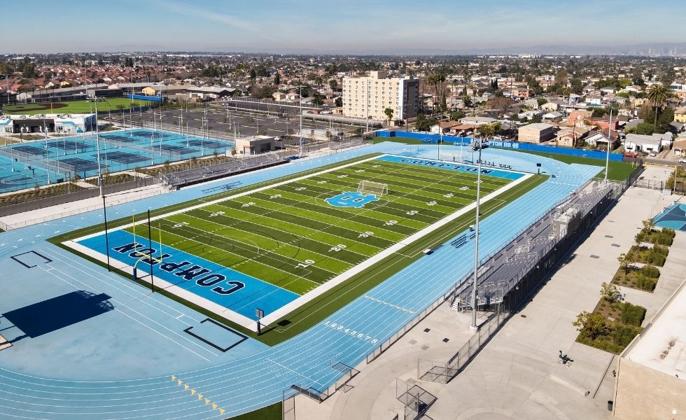 Compton High School swimming pool California