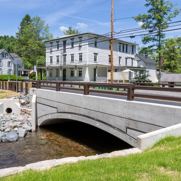 mcmichaels creek bridge finished construction after replacement pennsylvania