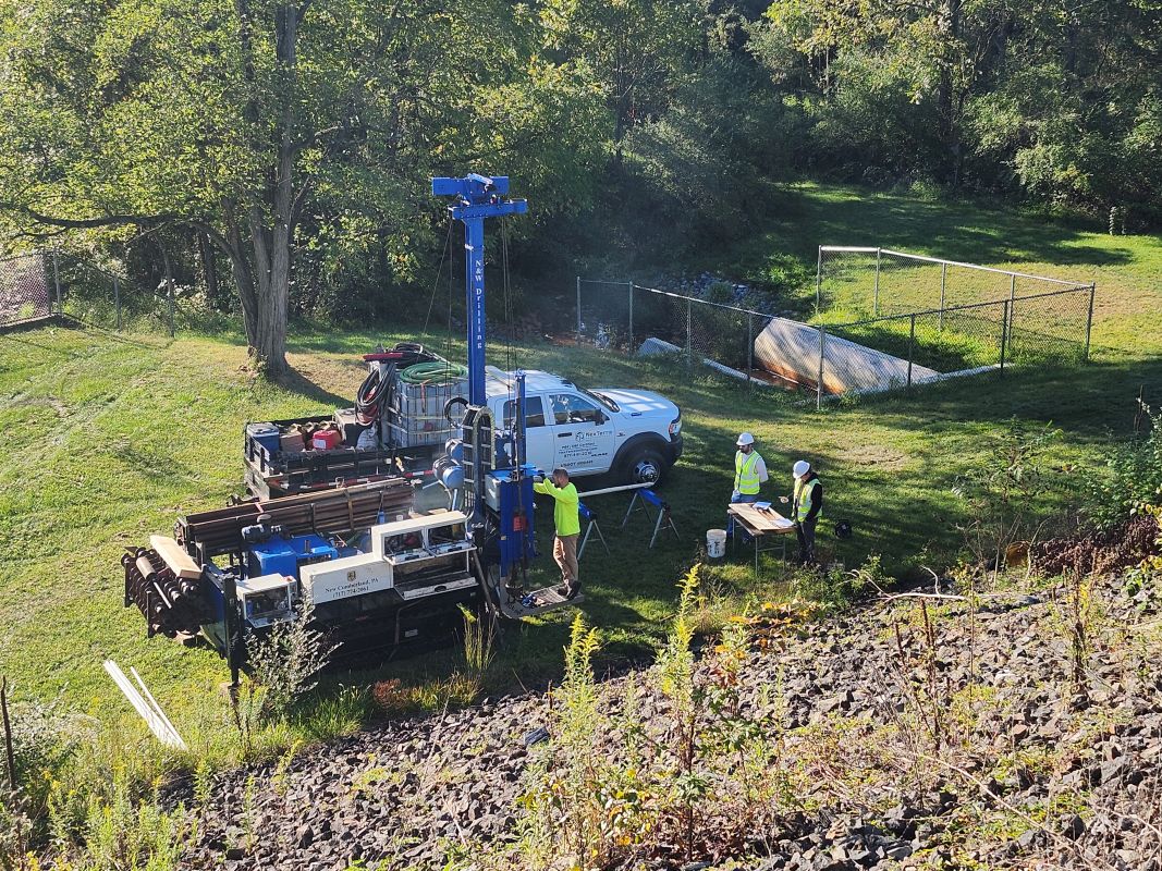 Memorial Lake Dam upgrade Pennsylvania geotechnical invetsigation
