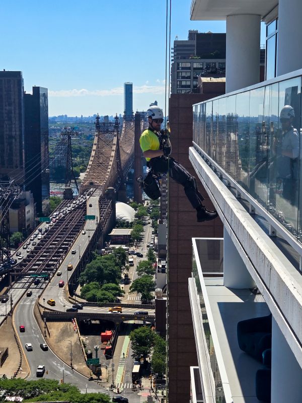 NYC FISP facade inspection industrial rope access by QEWI