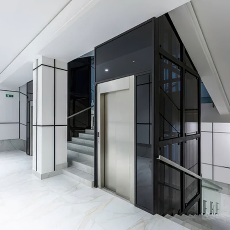 NYC building code stairways and elevator work area