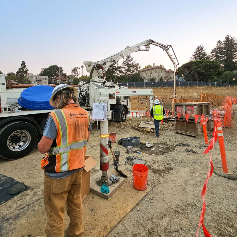 UC Berkeley construction materials testing drilling