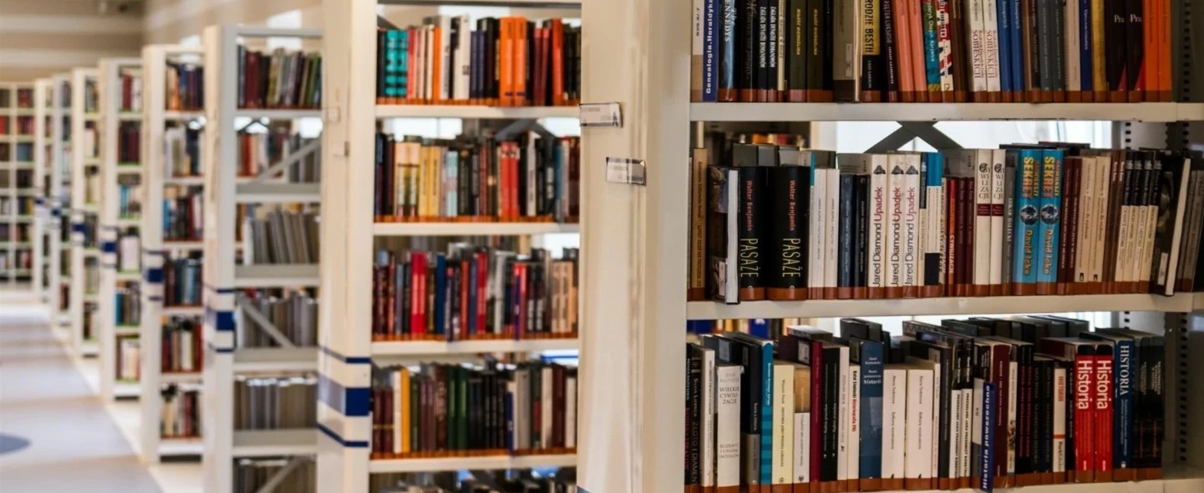 row of books for new york public library
