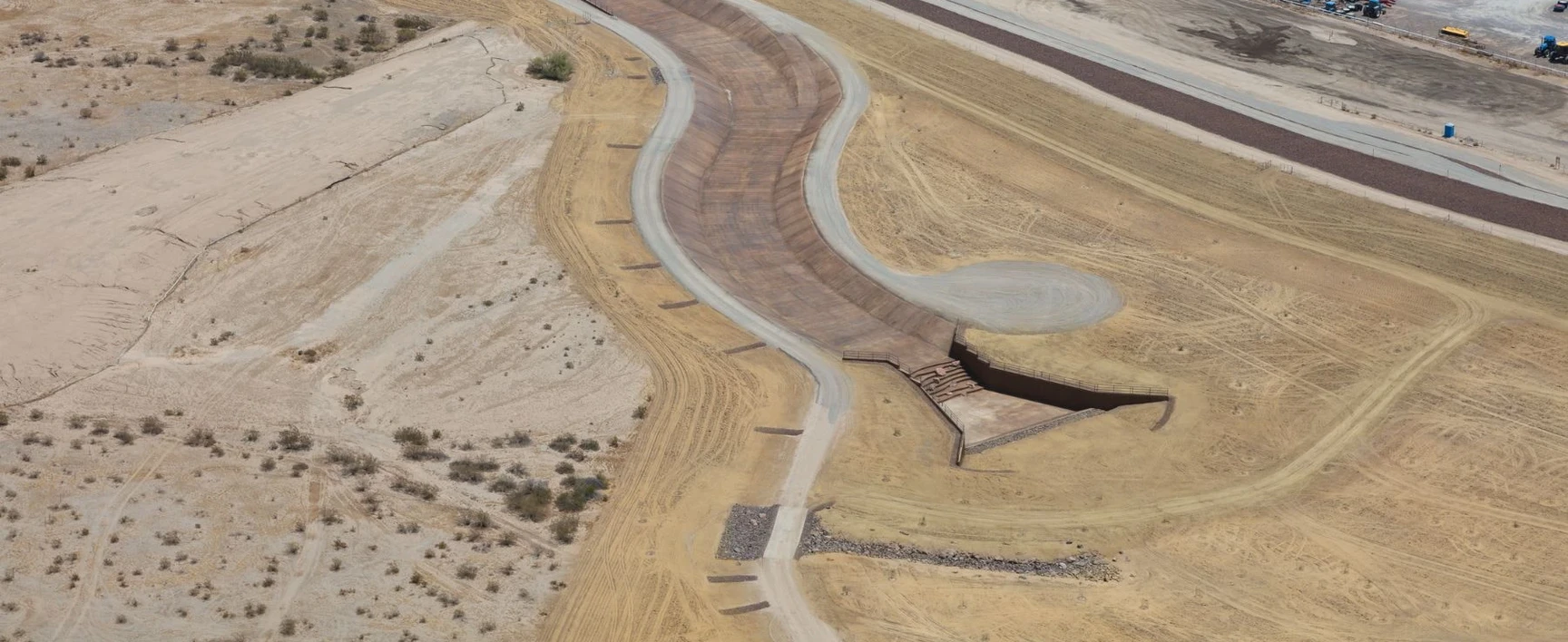 White Tanks flood structure geotechnical materials testing