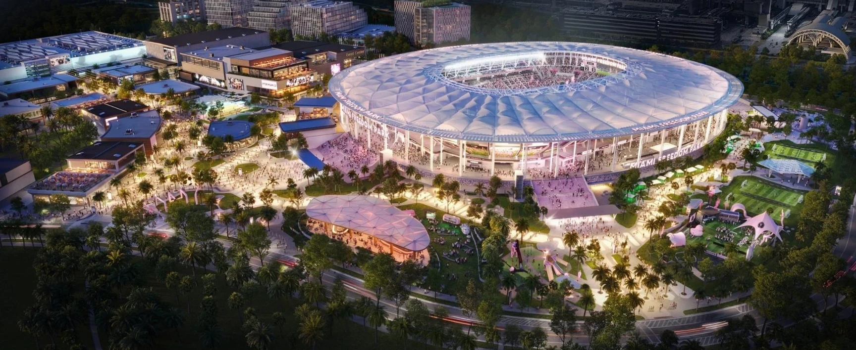Rendering of the upcoming stadium Miami Freedom Park, SOCOTEC assisted with Fire and Life Safety consulting