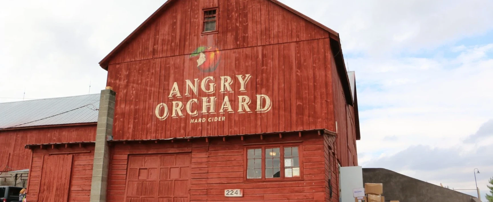 Angry Orchard Cidery barn-style production facility in Walden, New York