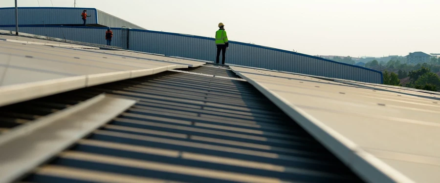 Forensic roof inspection by roof inspector for insurance claim