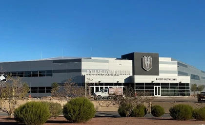 Henderson Events Center, Canopy construction Steel framing Safety scaffolding